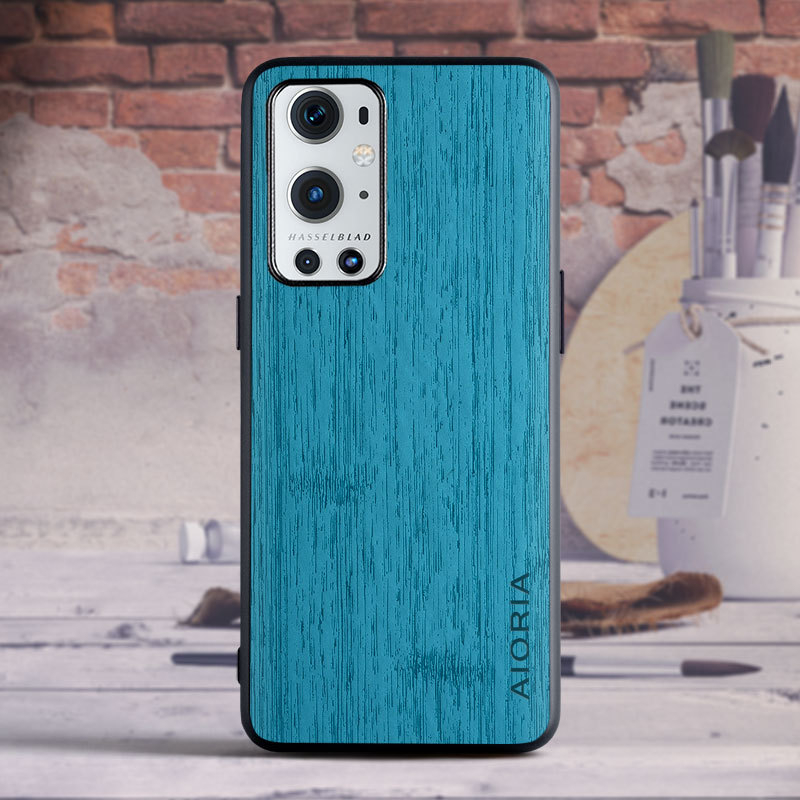 OnePlus 9 Pro PU ochranný kryt na telefón, zadný kryt, minimalistický vidiecky štýl
