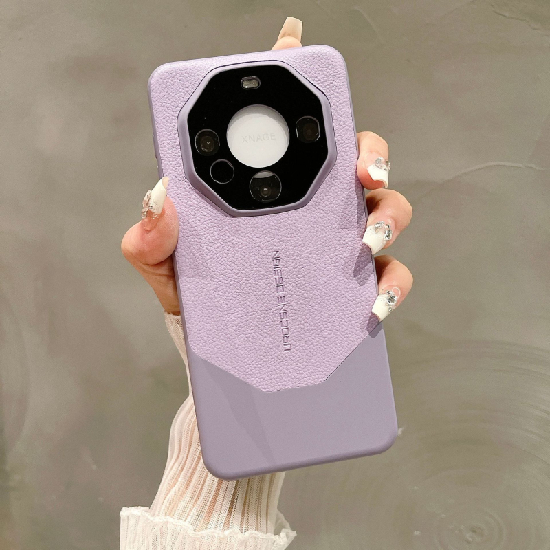 Etui od umjetne kože s motivom lychee za Huawei Mate80 Pro+; pretvara se u zaštitno kućište Mate60.