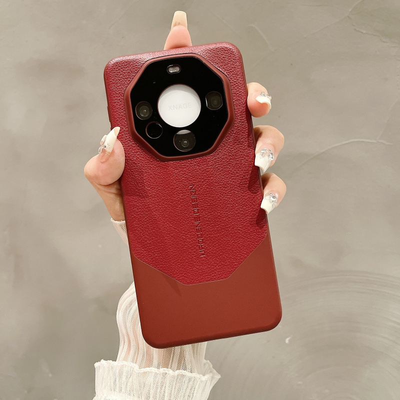 Etui od umjetne kože s motivom lychee za Huawei Mate80 Pro+; pretvara se u zaštitno kućište Mate60.