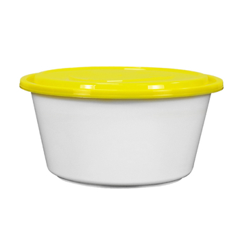 Boluri rotunde din plastic PP, de unică folosință, cu capac, pentru livrare și conservare, imprimare logo disponibil, vase de catering