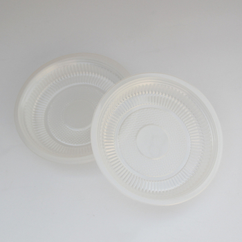 Farfurie circulară de unică folosință pentru salată și fructe – transparentă, din plastic, uz casnic și comercial