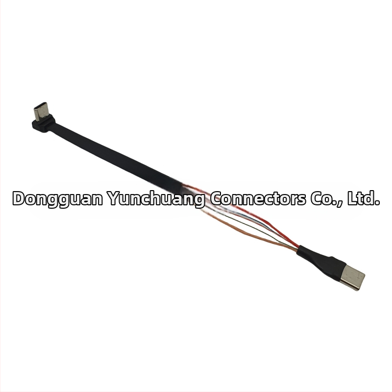Cablu USB-C de încărcare, cu unghi de 90°, pentru suport de telefon pe motocicletă cu clips posterior