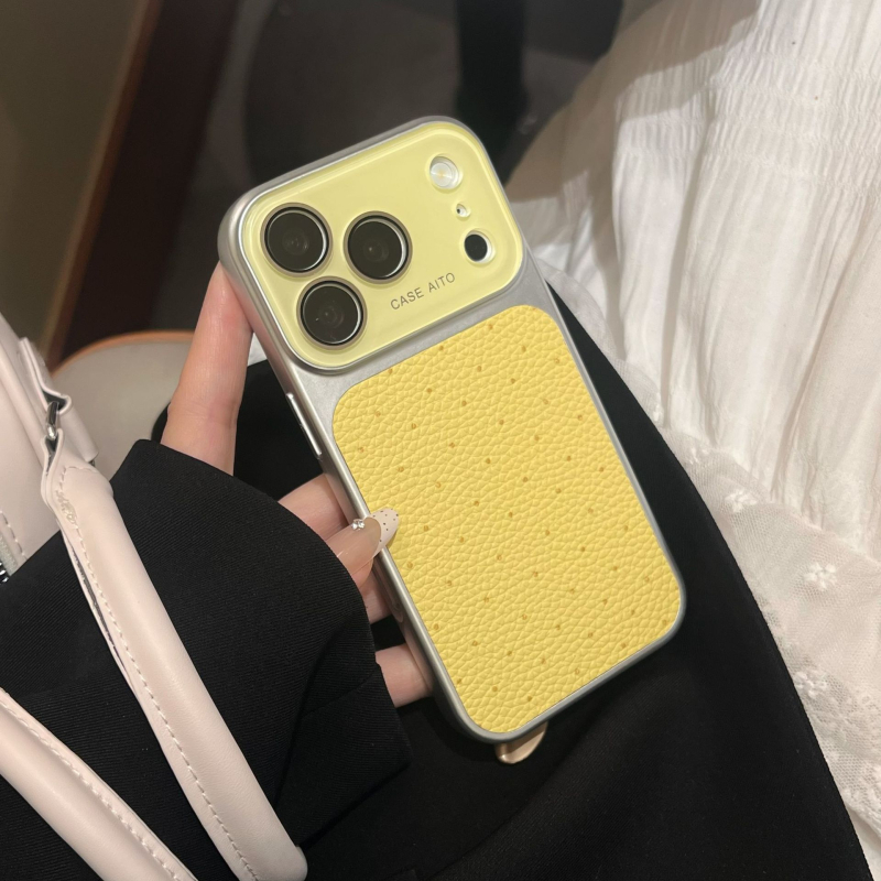 Novo kućište s točkicama za iPhone 17 Pro / Pro Max, potpuno pokriće, imitacija kože, otpornost na padove