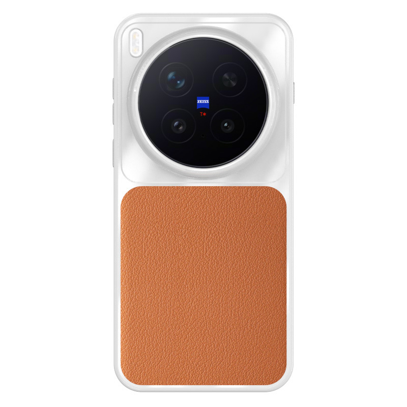 TPU futrola za Vivo X300Pro s teksturom kože, zaštita od padova, minimalistički poslovni stil, unisex