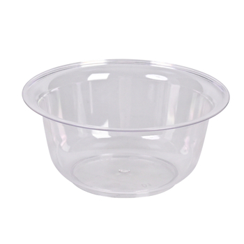Vas de unică folosință din plastic transparent cu lingură, de calitate alimentară, 300 ml, rotund, pentru uz comercial sau casnic