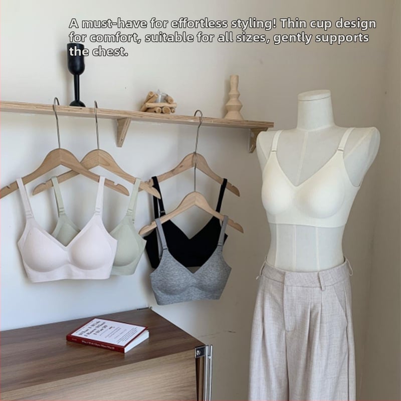 Letná tenká bezšvová push-up podprsenka pre ženy s U-tvarom, integrovaný tank-top štýl, neviditeľný chrbt