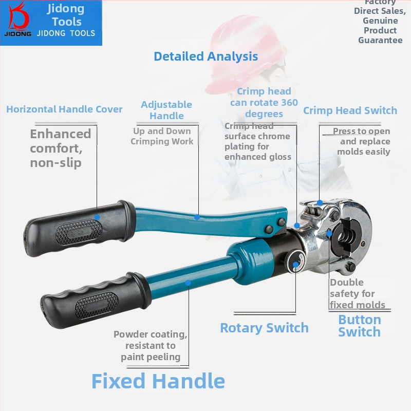 CW-1632 hydraulické lisovacie náradie na rúry pre hliník-plastové rúry a tenkostenné nerezové vodovodné rúry