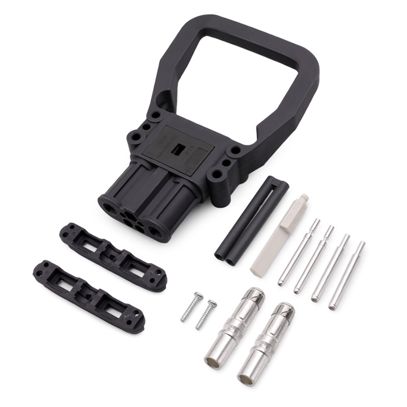 Conector de încărcare REMA DIN pentru baterie de stivă electrică, cuplă bărbat și femeie, compatibil Linde, 80 A/160 A/320 A, 150 V