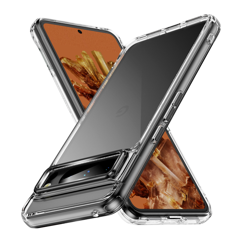 Husă Pixel 8a cu încărcare wireless, rezistentă la șocuri, anticadere și antiamprentare, placă magnetică și butoane metalice pentru obiectiv