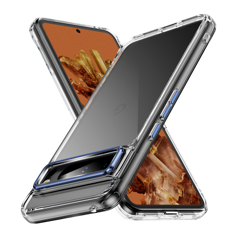 Husă Pixel 8a cu încărcare wireless, rezistentă la șocuri, anticadere și antiamprentare, placă magnetică și butoane metalice pentru obiectiv