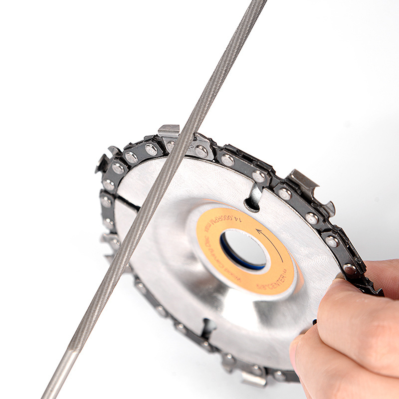 Fișier pentru lanțul de drujbă și fișier rotund pentru lanț, pentru drujbă pe benzină sau electrică, dimensiuni 4,8 mm și 5,5 mm