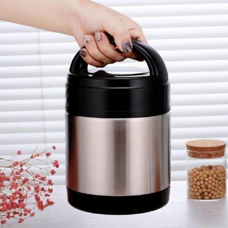 1.8 L cutie de prânz din oțel inoxidabil izolat, cutie Bento cu mai multe niveluri, făcută manual, portabilă pentru casă și birou