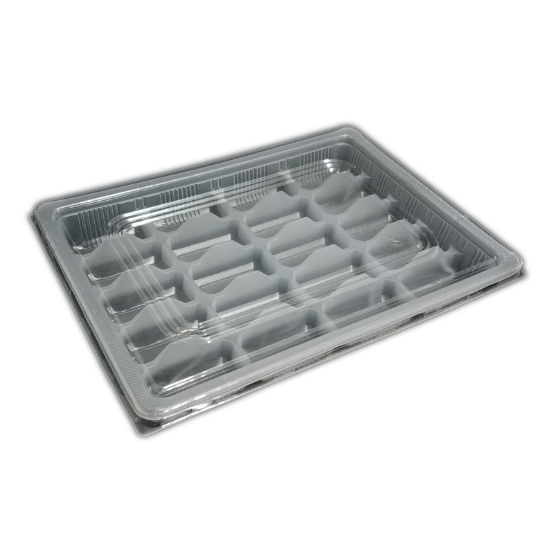 Cutie unică pentru dumplings congelate, din plastic transparent, cu rețea 151820, îngroșată