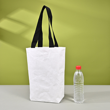 Geantă de mână din hârtie DuPont cu fermoar, design personalizat inspirat de călătorii, pungă cadou din hârtie Kraft DuPont