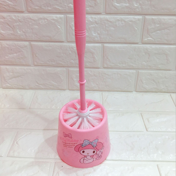 Perie de toaletă pentru pisică cu bază, din plastic, design Melody desen animat
