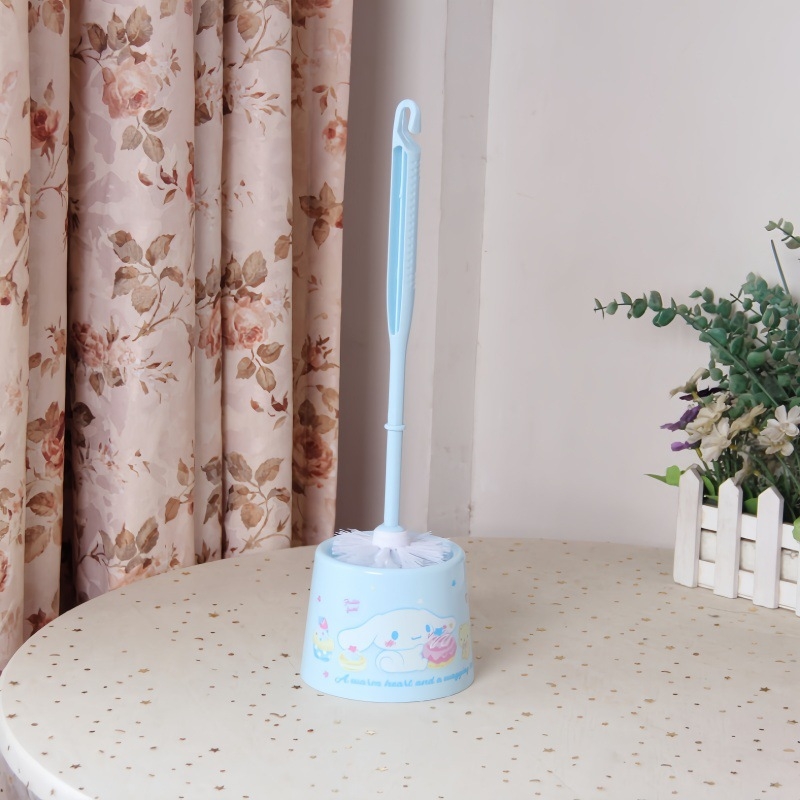 Perie de toaletă pentru pisică cu bază, din plastic, design Melody desen animat