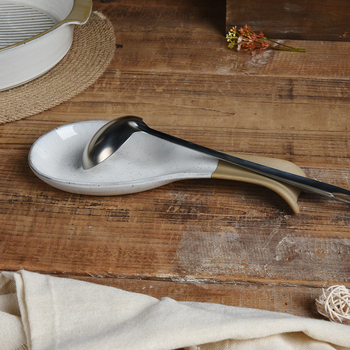 Suport ceramic pentru linguri, stil Nordic, glazură de cuptor, design european vintage pentru casă