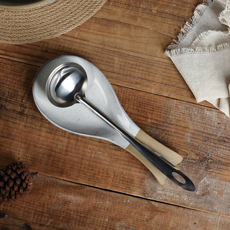 Suport ceramic pentru linguri, stil Nordic, glazură de cuptor, design european vintage pentru casă