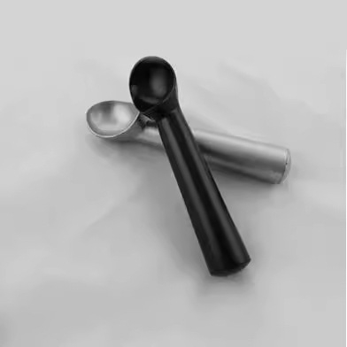 Lingură de înghețată cu design creativ, pentru înghețată tare și formarea de bile de fructe, pepene
