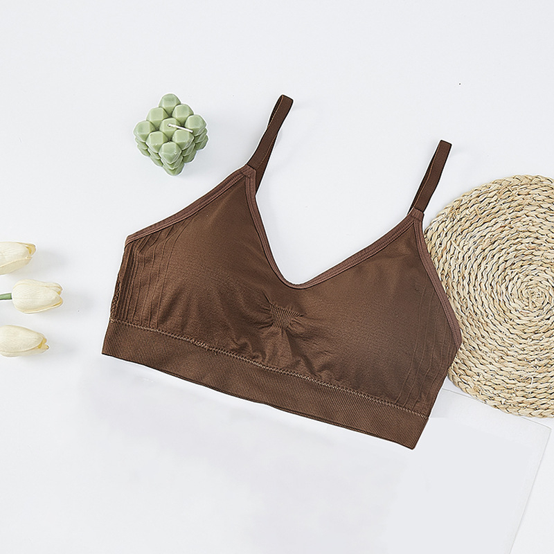 Plus-size ženski grudnjak – prozračan, protivklizni, za jogu i fitness, jednostavan dizajn, 3/4 košarice
