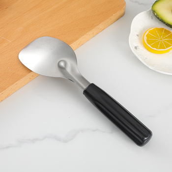 Lingură din oțel inoxidabil pentru înghețată, lingură de gătit pentru orez, lingură de orez ne-magnetică îngroșată – unealtă de bucătărie creativă
