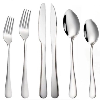 Set tacâmuri din oțel inoxidabil 1010, stil occidental: cuțit, furculițe, linguri, linguriță de cafea, lingură de amestecat, spatulă pentru tort, cuțit de friptură pentru hotel