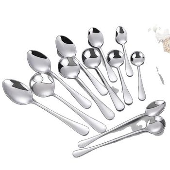Set tacâmuri din oțel inoxidabil 1010, stil occidental: cuțit, furculițe, linguri, linguriță de cafea, lingură de amestecat, spatulă pentru tort, cuțit de friptură pentru hotel