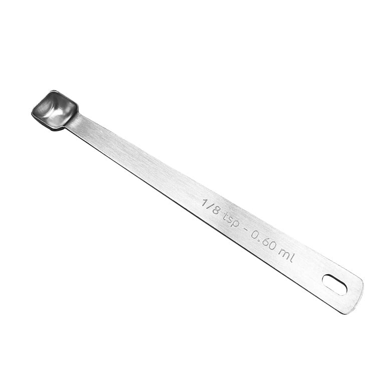 Set de 5 linguri de măsurare mini, din oțel inoxidabil, pătrate, pentru gătit