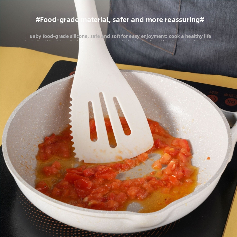 Set de ustensile de bucătărie cu spatule silicon-nylon și linguri, antiaderent, rezistente la temperaturi înalte, de calitate alimentară