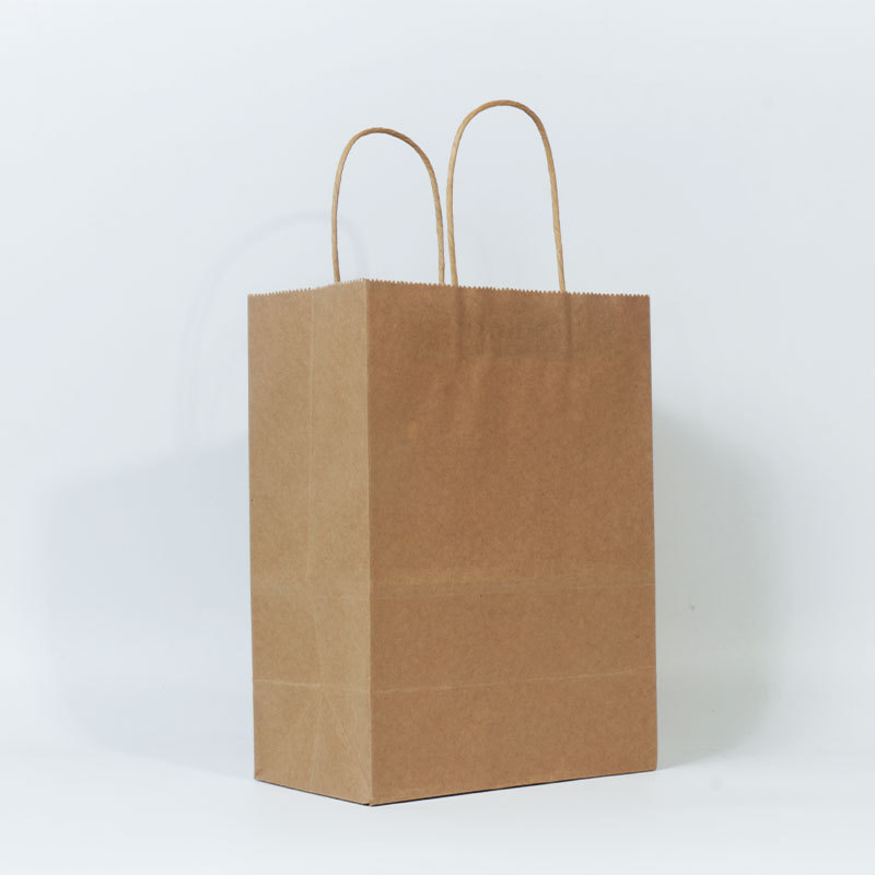 Genți din hârtie Kraft personalizate și genți de mână, Cadouri de Anul Nou, pentru ceai cu lapte, cafea, brutărie, ambalare pentru take-away, genți-suvenire personalizate