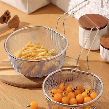Lingură-sită din oțel inoxidabil pentru hot pot și paste, sită fină pentru gătit și prăjit, filtru de bucătărie multifuncțional