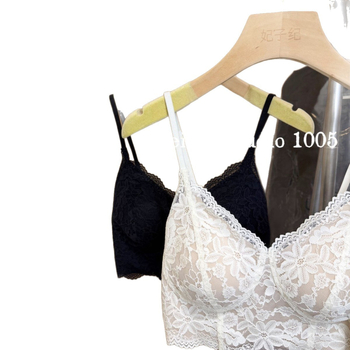Lagani luksuzni bustier s kostima, francuska čipka, tanke naramenice, prozračan, čvrsti košarice