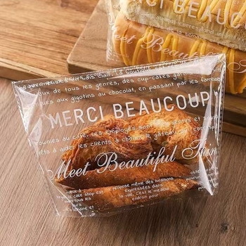Pungi transparente pentru ambalarea pâinii, bagelilor, gogoșilor și felilor de toast; pungi autoadezive, de unică folosință