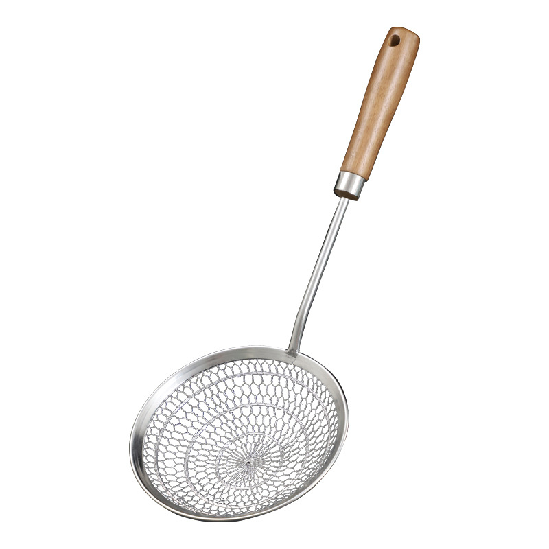 304 oțel inoxidabil, strecurător de bucătărie împletit manual, sită fină pentru dumplings