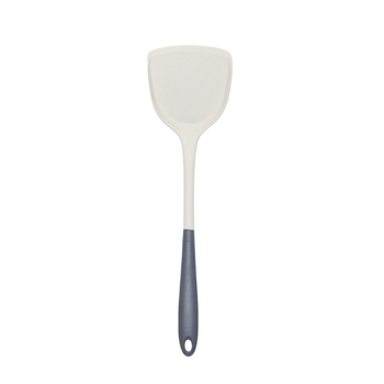 Xin'an set silicon bucătărie: silicon de calitate alimentară, rezistent la temperaturi înalte, două nuanțe gri-alb, toate într-un singur set: spatulă, lingură de supă și lingură de sită.