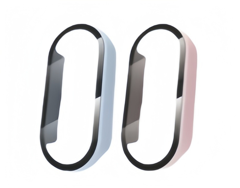 Integrirano zaštitno kućište s prednjom zaštitom zaslona za Xiaomi Mi Band 8/9, otporno na otiske prstiju, cijeli zaslon, PC + staklo