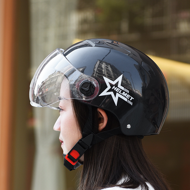 Polu-lice kaciga za električne bicikle i motocikle, unisex, cjelogodišnja uporaba