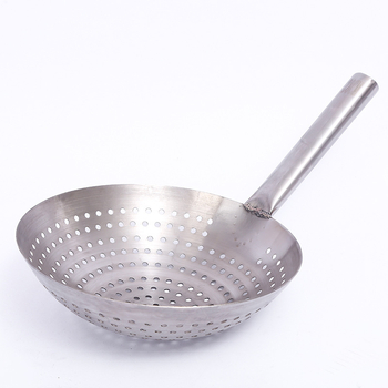 Colander din oțel inoxidabil pentru prăjit și oale fierbinți, sită mare de bucătărie cu mâner scurt
