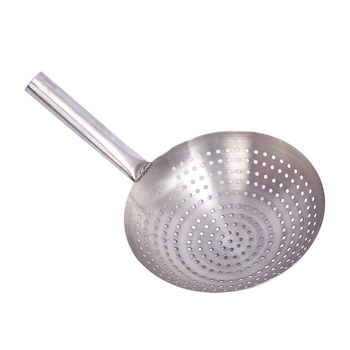 Colander din oțel inoxidabil pentru prăjit și oale fierbinți, sită mare de bucătărie cu mâner scurt