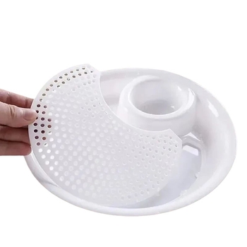 Farfurie dublă pentru gyoza cu recipient pentru oțet și tavă de scurgere