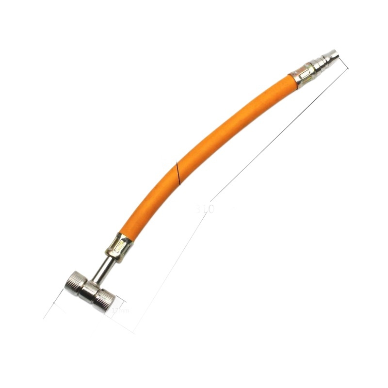 Duză de umflare cu capete simple și duble și tijă de umflare pentru anvelopele motocicletelor, mașinilor și bicicletelor electrice