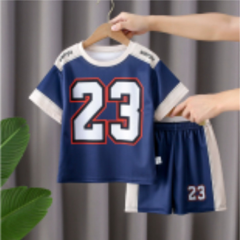 Ljetni dječji sportski komplet za djevojčice, 2025 novi model, šorcevi i široka majica s kratkim rukavima