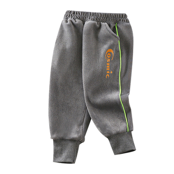 Kisgyermekeknek készült fleece-béléses nadrág, meleg őszi-téli sportnadrág fiúknak és lányoknak