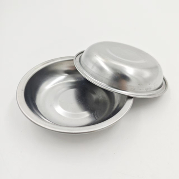 Farfurie metalică pentru scufundat, diametrul 9 cm, rotundă