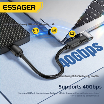 Essager Fantasy séria USB4.0 adaptér, viacfunkčný PD240W, rýchle nabíjanie a vysokorýchlostný prenos dát