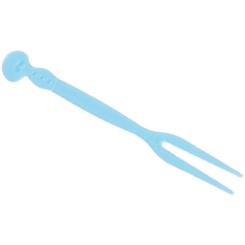 Furculițe de fructe din plastic, de unică folosință, cu două dinți, 50 buc./cutie