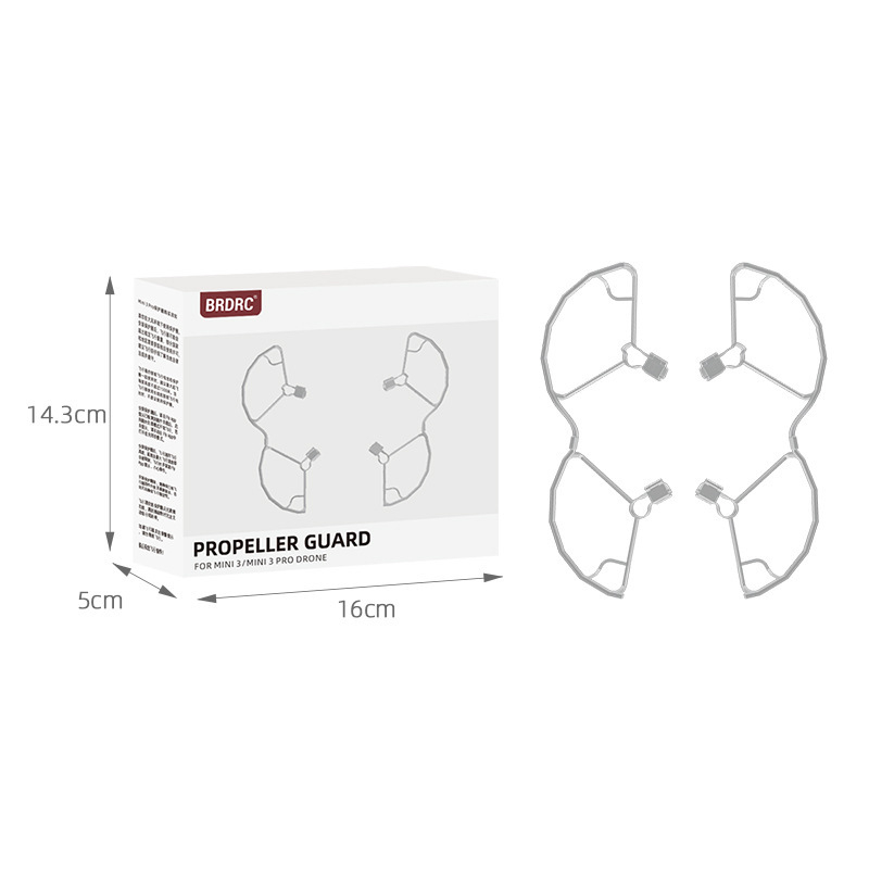 Brdrc Propellervédő gyűrű DJI Mini 3 Pro‑hoz — ütközésvédő gyűrű és lapátvédő sapka