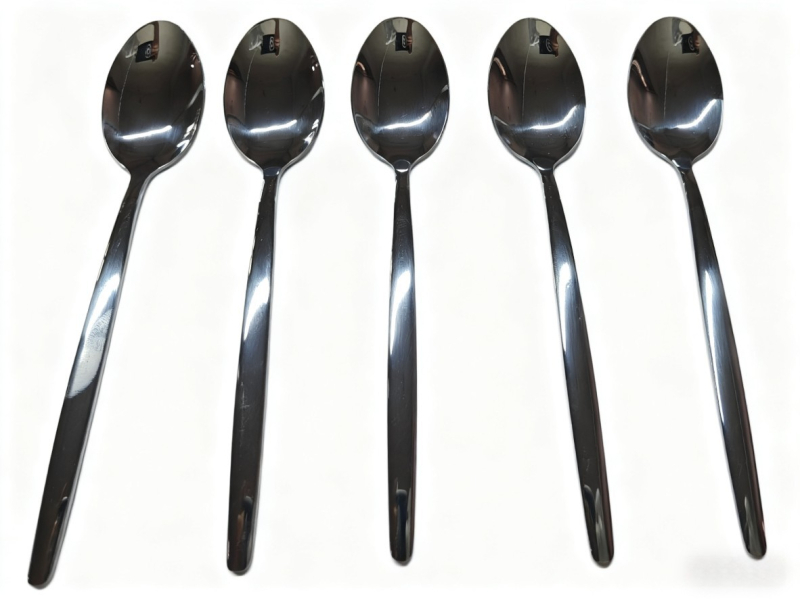 Set tacâmuri din oțel inoxidabil: lingurițe mici, furculiță mică, lingură de supă, linguriță de desert, linguriță de cafea