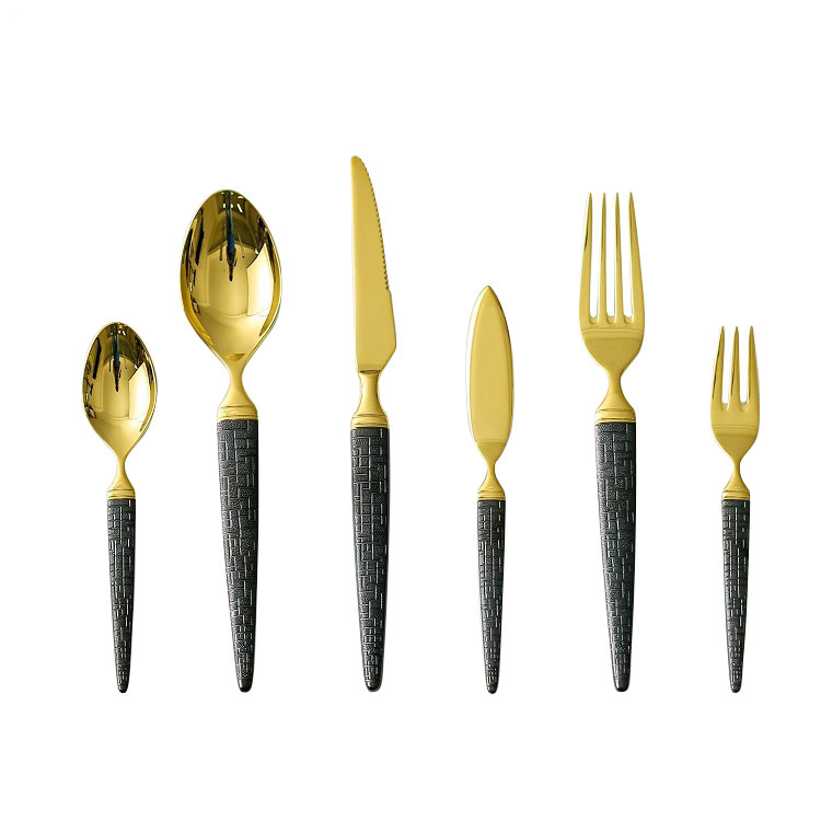 Nr. 1 set tacâmuri în stil britanic pentru bucătărie occidentală: cuțit pentru steak, furculiță și lingură, oțel inox 304, cadou pentru restaurant, lux discret