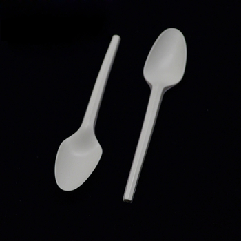 Set tacâmuri de unică folosință: cuțit, furculiță și lingură, 6,5 inci, PLA biodegradabil, ecologic
